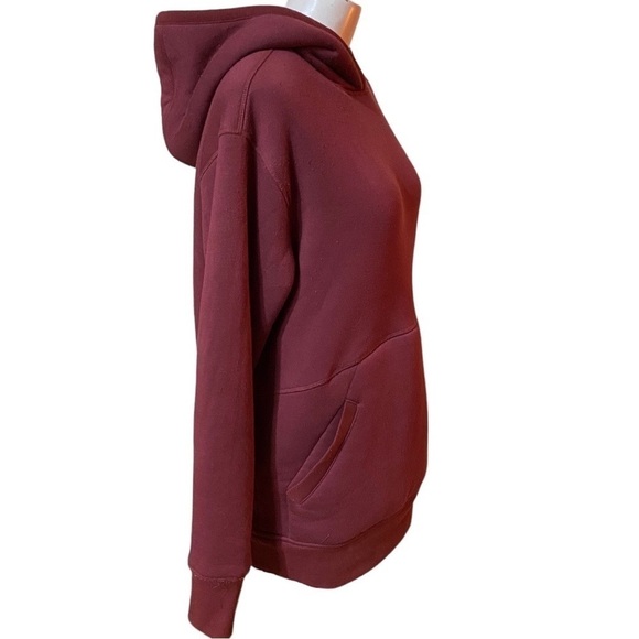 ATHLETA Wine Solstice Sherpa Reversible Hoodie Maple Red (Wine) Size S - Picture 3 of 8